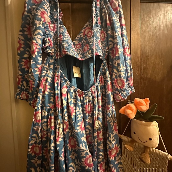 NWT Large Free People Sasha mini dress- river combo - Picture 6 of 14